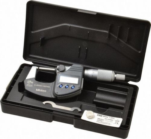 NEW Mitutoyo 293-340 Digital Digimatic Coolant Proof Micrometer 0-1&#034;- 0-25.4mm