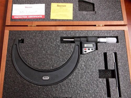 [a1] starrett 733xflz-6 electronic micrometer, 5-6&#034;, 0.00005 res for sale