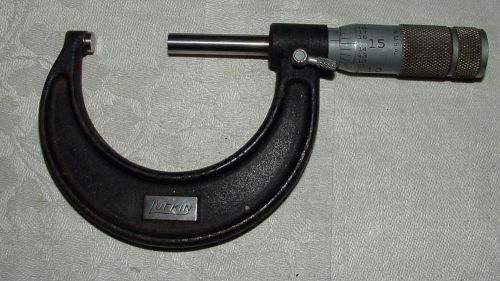 Vintage Lufkin Micrometer 1&#034; to 2&#034;, No. 1922