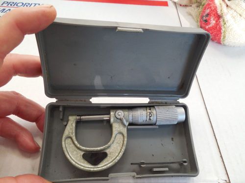 Enco Carbide Tipped Micrometer 601-11 .01 - .0001 In. In plastic box w/acc tool