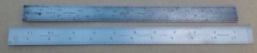 2 one foot shrink rules starrett 1/8&#034; to the inch &amp; lufkin 1/8&#034; to the foot !! for sale
