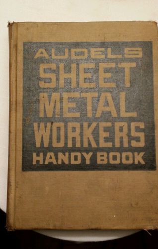 1960 Hard Cover-Audels Sheet Metal Workers Handy Book