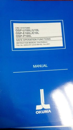OSP-U100L Safe Operation Functions 2nd Edition Pub.No. 4205-E-R1 (LE32-066-R2)