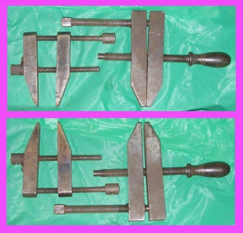 (2) STEEL PARALLEL CLAMPS/TOOLMAKERS CLAMPS/WORKHOLDING MACHINIST CLAMPS TOOLS