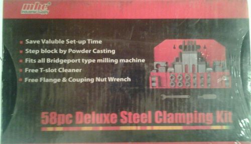 Mhc industrial supply  58 piece deluxe steel clamping kit. for sale