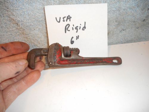 Machinists 12/26FP BUY NOW USA Rigid 6&#034;   pipe wrench
