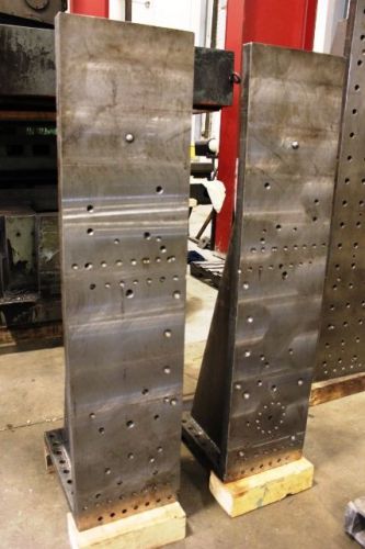 12&#034; Wide x 49.5&#034; High x 18&#034; Deep Matched Pair of Steel Fabricated Angle Plates