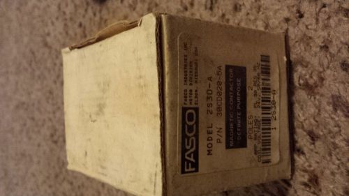 Fasco 2S30-A 24V Magnetic Contactor P/N 30DC020-5A
