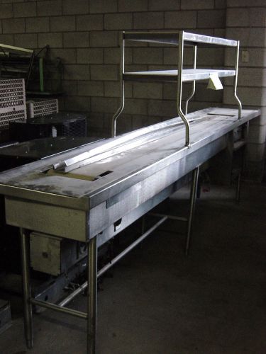 Stainless steel conveyor belt cafeteria food service restaurant pack ship shelf for sale