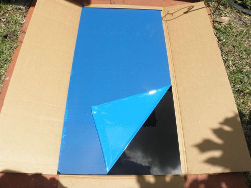 Large nib sheet of dark smoked plexi glass plexiglass 23 3/4&#034; x 48&#034; x 1/8&#034; dmi for sale