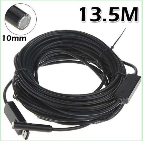 13.5M Waterproof USB Endoscope Wired Inspection Tube Camera with 4LED Lights