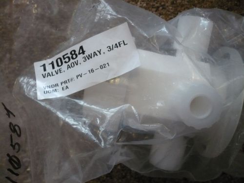New parker pv-16-021 110584 valve aov 3 way 3/4fl cleanroom sealed** for sale