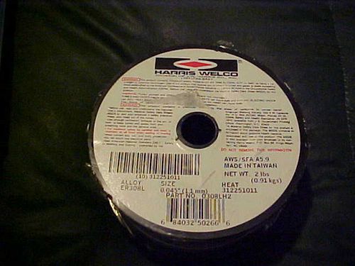 HARRIS WELCO ER308L .045&#034;  1.1MM MIG WELDING WIRE (2 LBS) ~ NEW PART #0308LH2