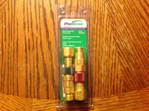Prostar quick connect - 1 fuel gas,1 oxygen/inert with check valves/victor torch for sale