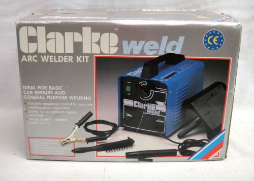 Nib clarke weld arc/stick welder kit 131e part no. we 6519 for sale