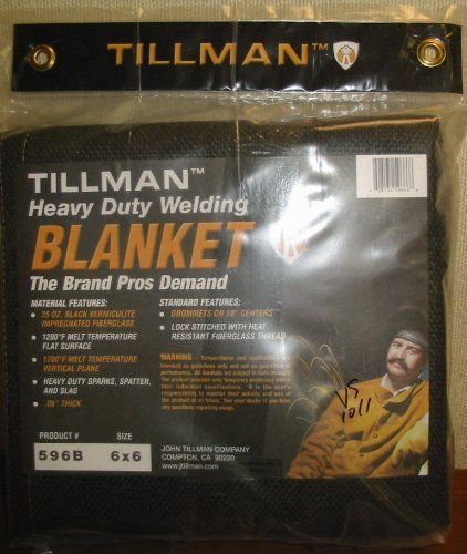 New tillman 596b heavy duty welding blanket - 6 x 6 for sale