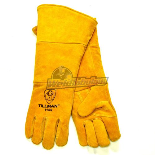 Tillman 1155 Cowhide Stick Welding Glove Padded/Insulated Cuff, Brown 20&#034;, Large