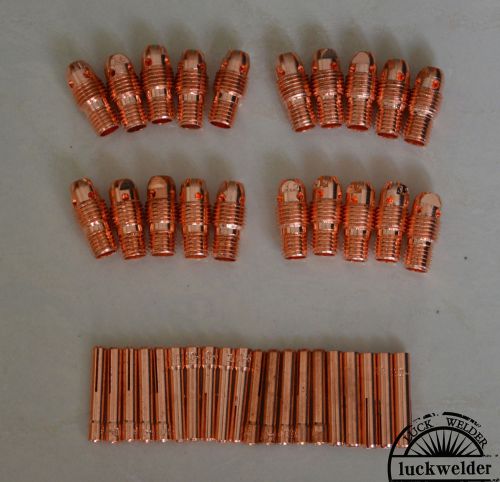 40pcs tig torch collet &amp; collet body for wp-9 20 tig welding torch for sale