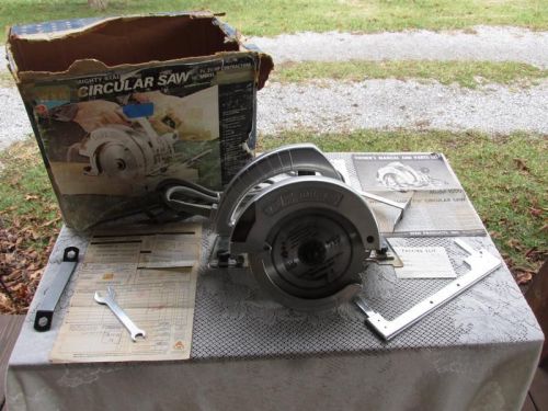 1969 Wen 1000 Mighty Stallion 7 1/4&#034; Circular Saw WORKS CLEAN w/Box &amp; Papers