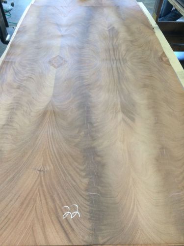 Wood veneer crotch mahogany 48x97 1pcs total 20mil paper backed &#034;exotic&#034; crlm22 for sale