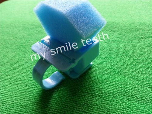 1 Piece Dental Endo Finger Ring Endodontic File Ruler Guage DENTSPLY Style Blue