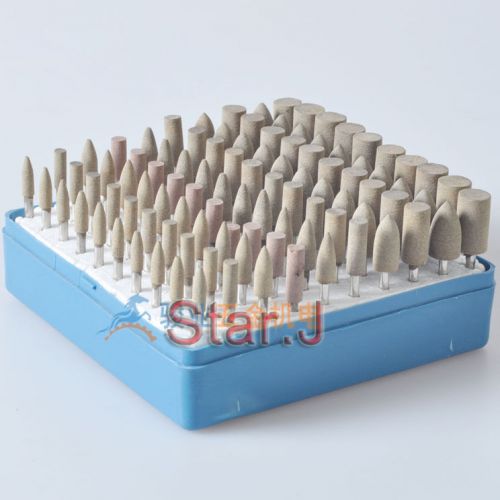100pcs leather polishing burs polishers buffing rotary tool 3mm cone column for sale