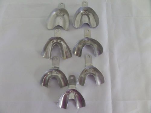 Crescent Dental Impression Trays *Lot of 7 Miscellaneous*