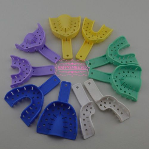 10 Pcs (5 Pairs) Reusable Colored Dental Impression Trays Sets Free Shipping