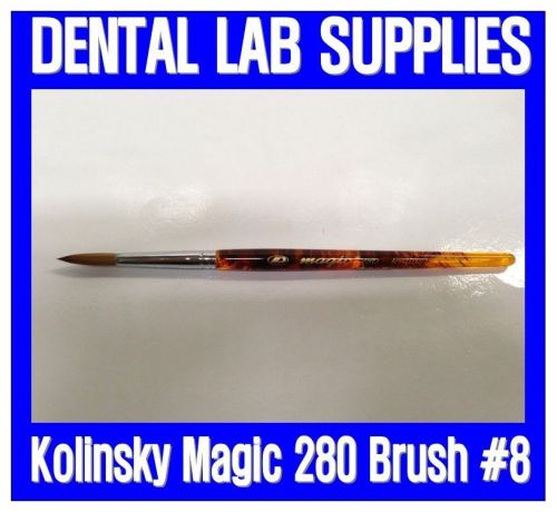 NEW Dental Lab Porcelain Build Up Kolinsky Magic 280 Brush #8 - Us Seller