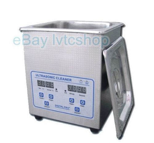 2l ultrasonic cleaner w/ digital timer heater free basket new 1 year warranty for sale