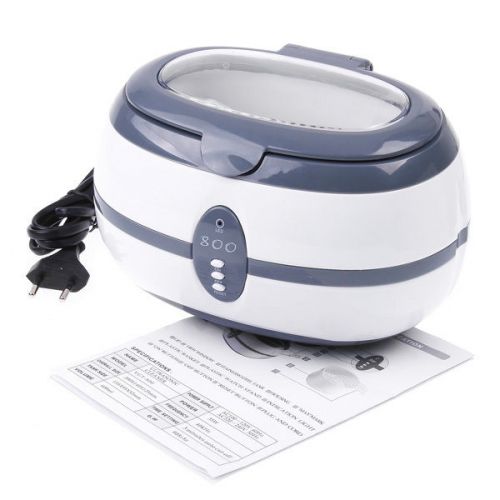 600ml Ultrasonic Cleaner Jewelry Dental Watch Glasses Toothbrushes Cleaning Tool