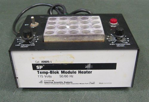 Lab-line instruments sp temp-blok module heater h2025-1 american scientific for sale