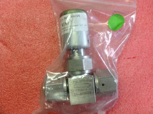 Swagelok Nupro SS-BNSFR8-0 stainless 1/2&#034; High Purity bellows-Seal Valve