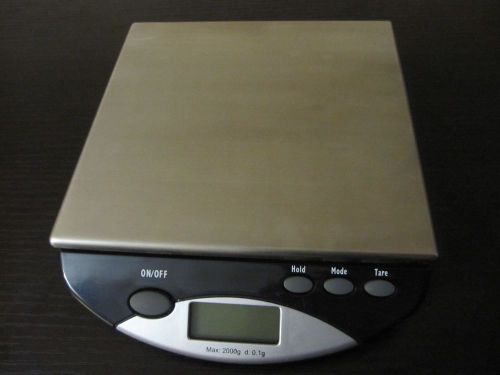Saga 2000 x 0.1 g Digital Gram Scales Bench Kitchen Postal Pennyweight Scale