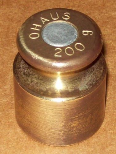 Ohaus 200 Gram 200g Solid Brass Weight