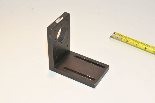 Oriel 90? Optical Table Mount  5&#034; x 3&#034; Slotted on one end / Hole on the other
