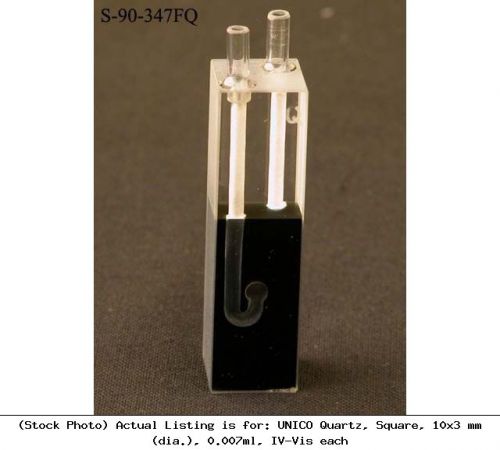Unico quartz, square, 10x3 mm (dia.), 0.007ml, iv-vis each : s-90-347fq for sale