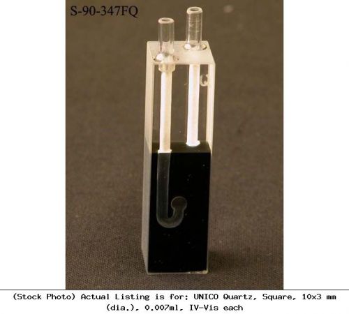 UNICO Quartz, Square, 10x3 mm (dia.), 0.007ml, IV-Vis each : S-90-347FQ