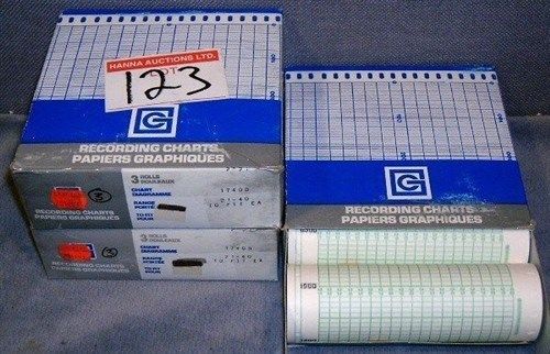 15 cm recording chart paper range 21-40 lot of 9 rolls for sale