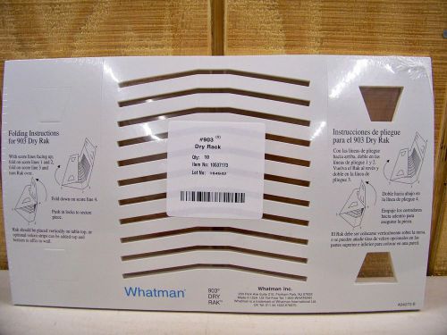 Whatman 903 Dry Rack Package of 10 New and Sealed