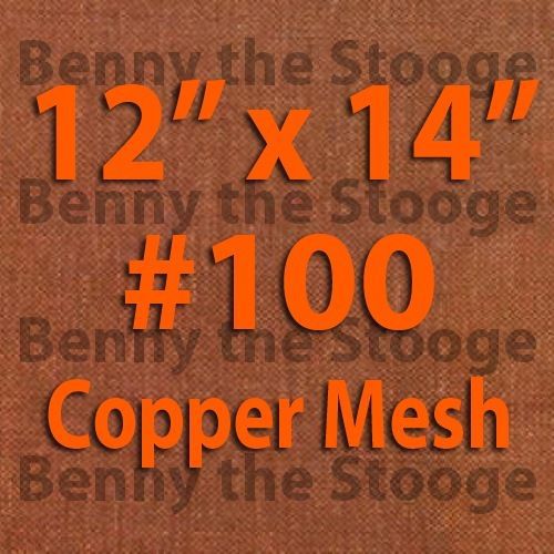  100% copper 100 mesh/150 micron scratchbui / pollen / dry sift screen  12”x14&#034; for sale