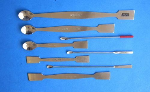 SPATULA STAINLESS STEEL-Set of  8 - Lab Equipment FOR Medical/General Laboratory