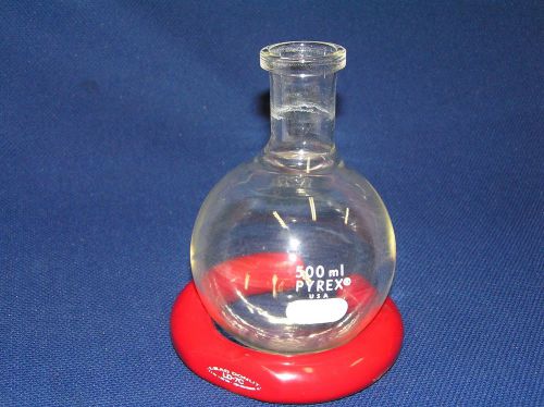 Pyrex 500 ml round bottom boiling flask for sale