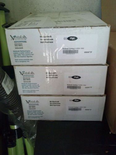 Vistalab 4058-1002 35uL Ovation Racked Sterile 96 Tips x 10 Racks/Case