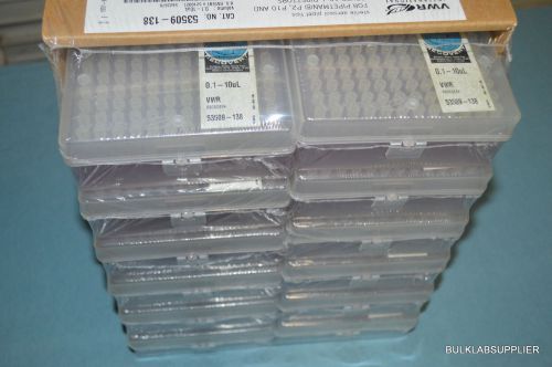 *1152*10ul Pipet Tips For Pipetman P2, P10 &amp; Other 10uL Pipettes VWR 53509-138