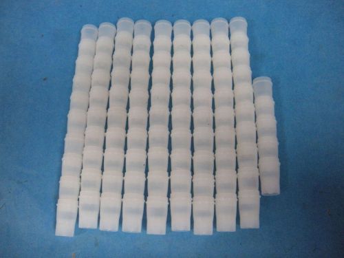 Plastic lab centrifuge tubes approx. 1.5ml lot of 95 for sale
