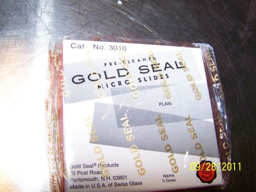 GOLD SEAL MICRO SLIDES 3010 Microslides  SIZE 3&#034;x1&#034; 1/2 GR NEW