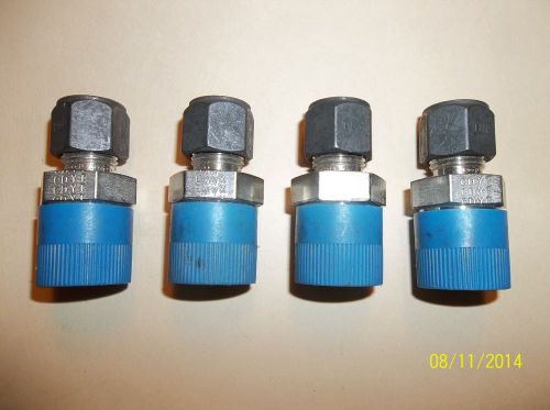 Parker - cpi -(s) - 3/8 od x 1/2 npt male -316-ss tubing adaptors-4 pcs- for sale