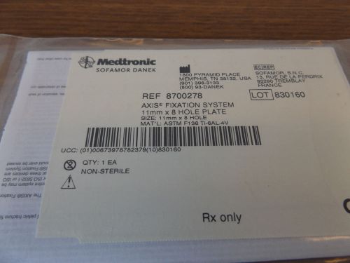 Medtronic 8700278 Fixation System Bone Plate