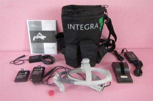 Integra Luxtec LED Headlight System 90520US w/ 2 Batteries, Cords, Charger &amp; Bag